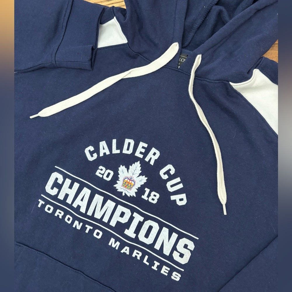 NWOT Toronto Marlies AHL 2018 Calder Cup Champions Hoodie Sweatshirt